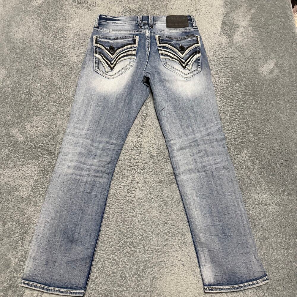 Salvage Jeans Mens 29 x30 Mayhem Straight Regular Fit Contrast Stitch